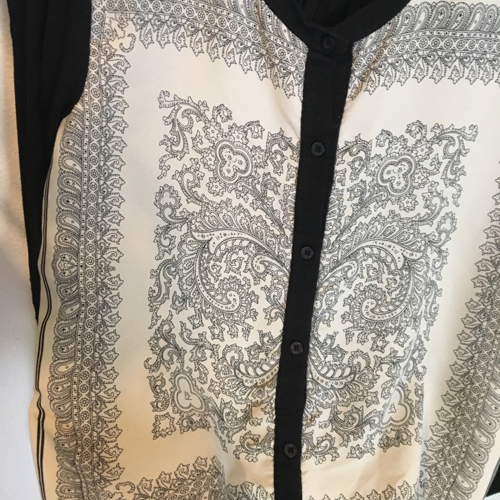 Printed blouse top